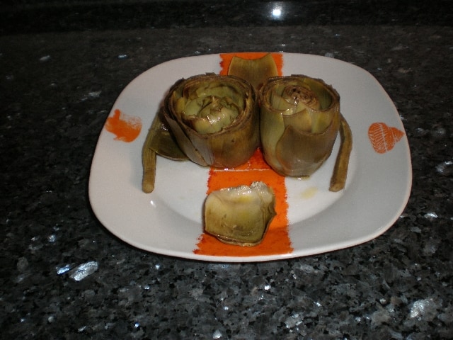 Alcachofas al limón