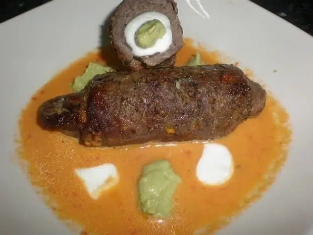 Rollitos de ternera con especiado navideño Rollitos de ternera con especiado navideño