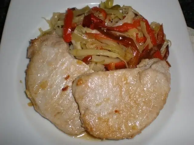 Lomo de cerdo al jengibre