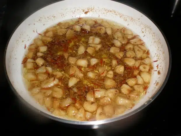 Aliño de mostaza azafranado Aliño de mostaza azafranado