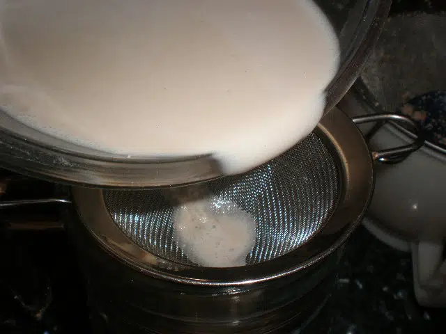 Elaborando horchata casera 
