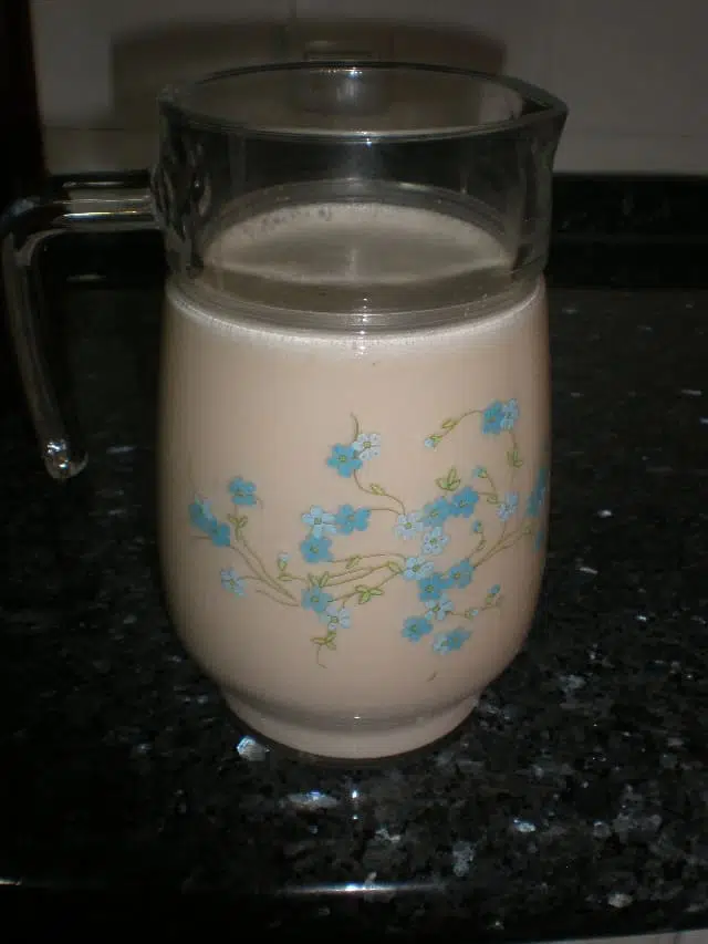 Horchata casera sin azúcar Horchata casera sin azúcar