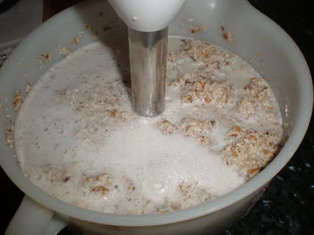 Elaborando horchata casera 