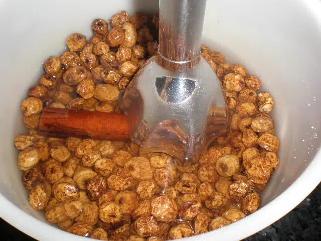 Elaborando horchata casera 