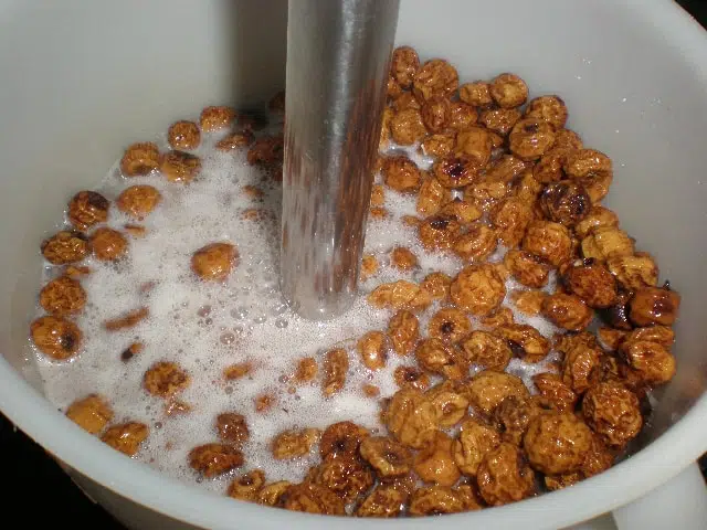 Elaborando horchata casera 