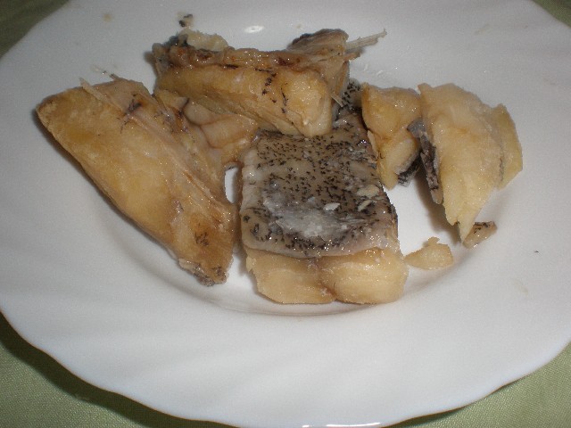 Cherne salado hervido