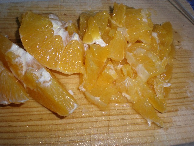 Daditos de naranja navelina