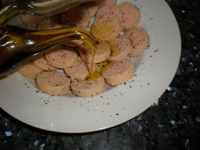 Huevas de bacalao a la pimienta