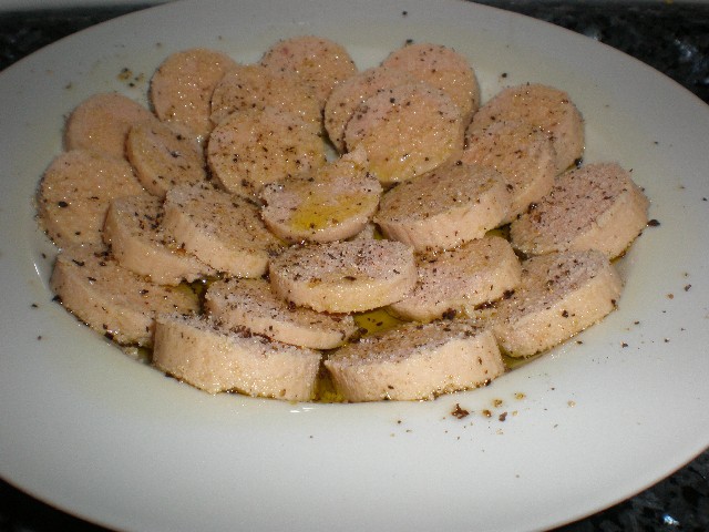 Huevas de bacalao a la pimienta