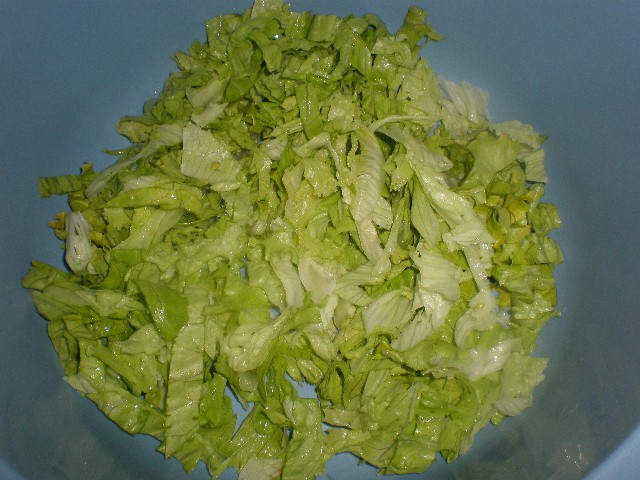 Lechuga en tiras