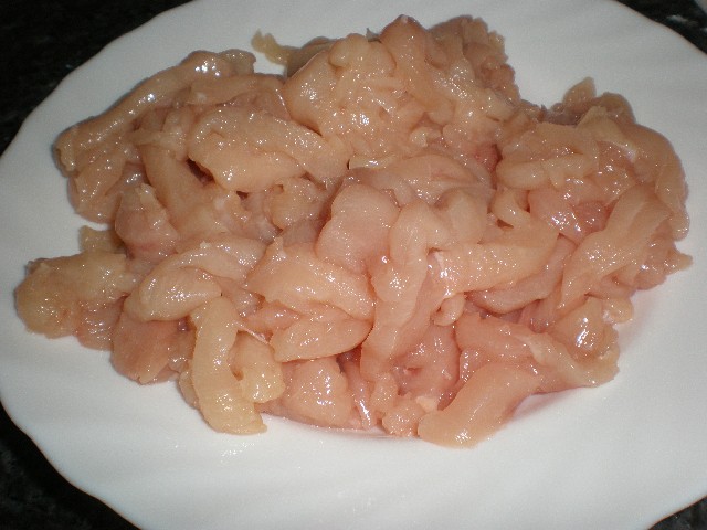 Tiras de pechugas de pollo