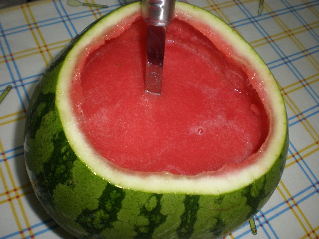 Batido frío de sandía 