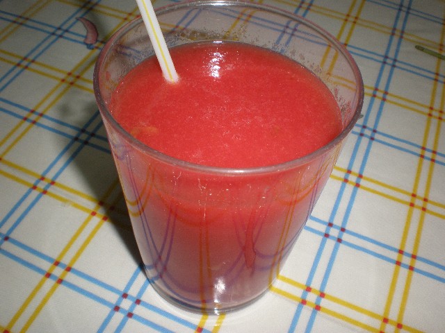 Batido frío de sandía 