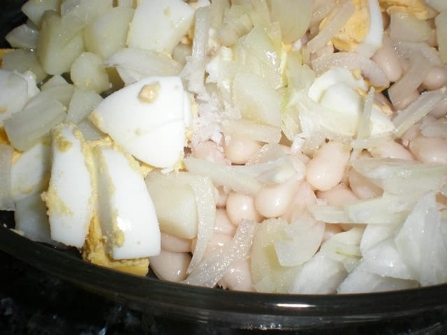 Ensalada de judía blanca