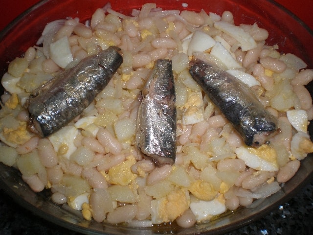 Ensalada de judía blanca