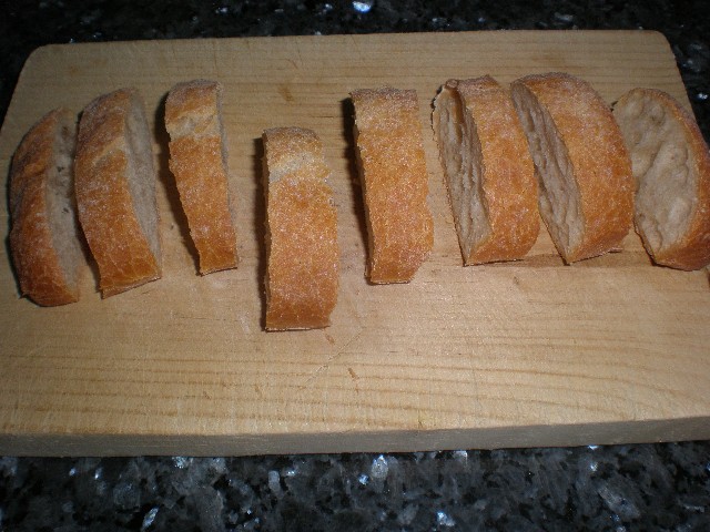 Pan chapata en rodajas