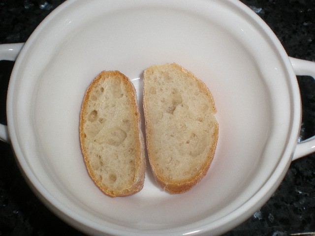 Rodajas de pan chapata