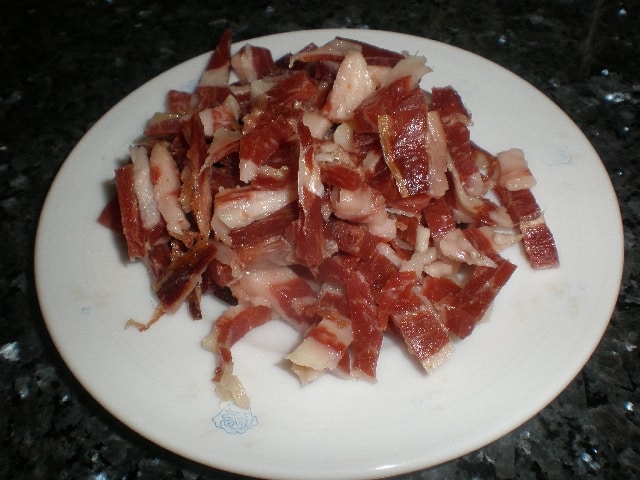 Tiras de jamón de Cebo Ibérico