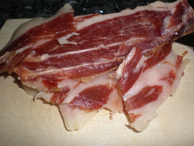 Lonchas de jamón de cebo ibérico