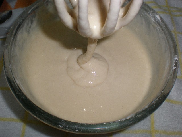 Masa para las tortitas de batatas