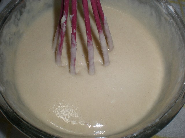 Masa para las tortitas de batatas