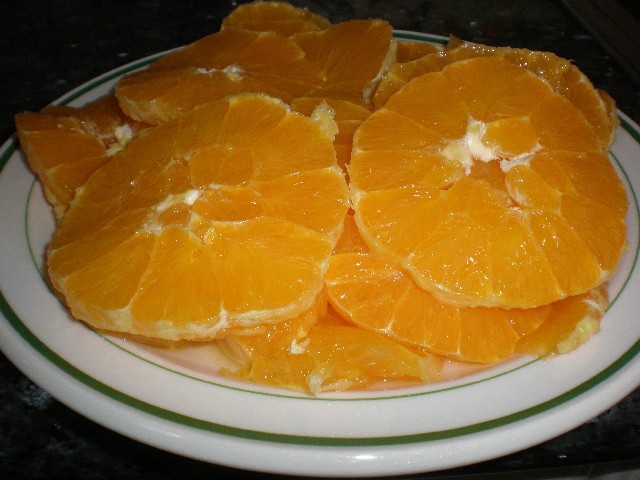 Naranjas en rodajas