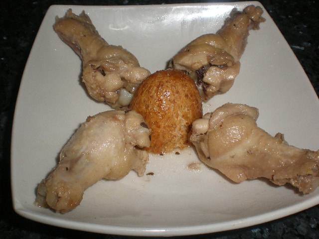 Jamoncitos de pollo con albahaca deshidratada
