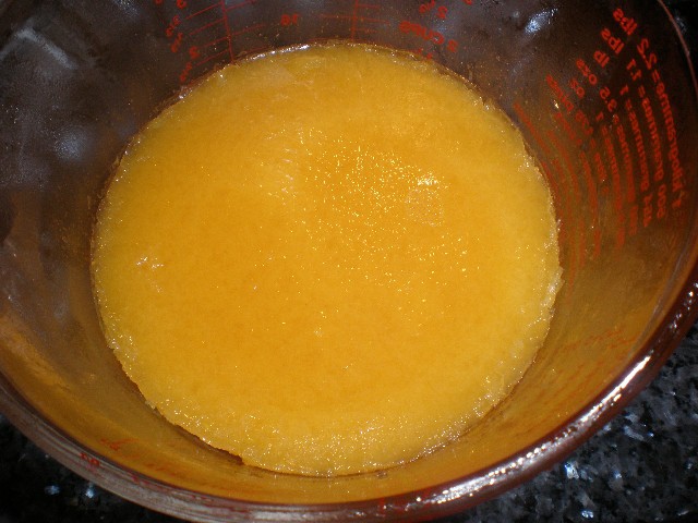 Gelatina de zumo de mandarina