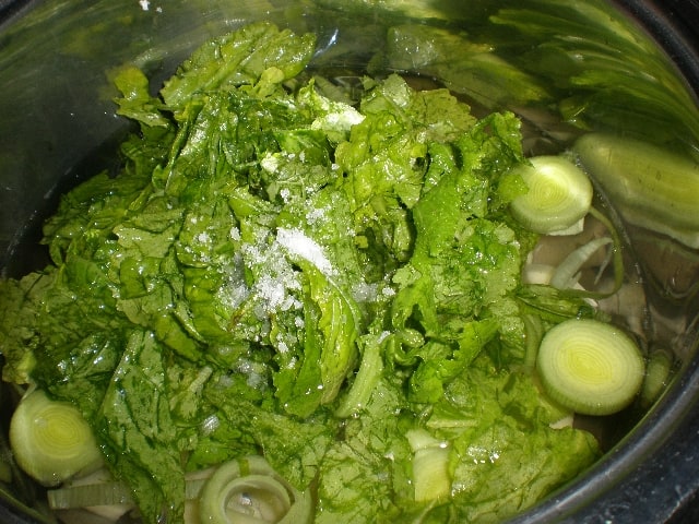 Meter la sal a los grelos