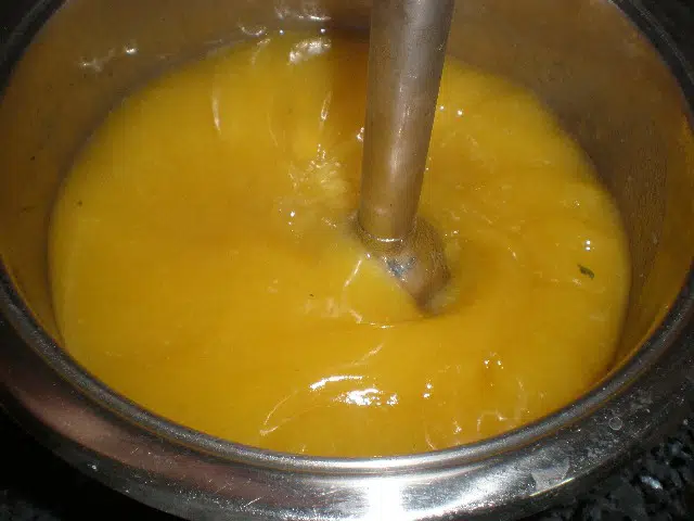 Hacer la crema de calabaza Hacer la crema de calabaza