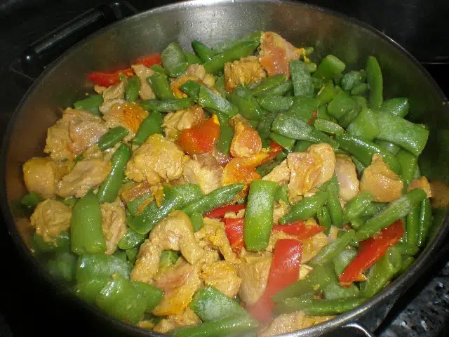 Estofado de pavo con judías Estofado de pavo con judías