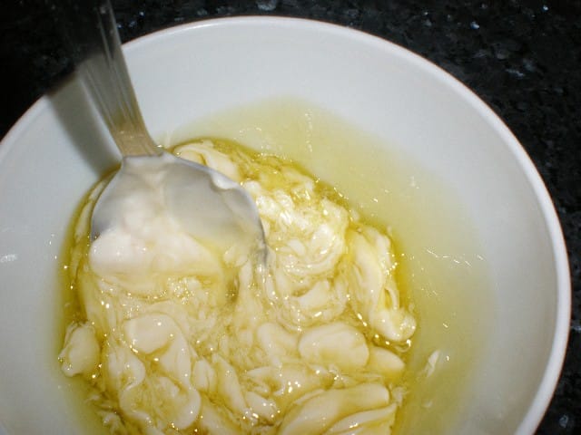 Mayonesa light y aceite de oliva virgen extra