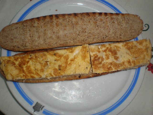 Pan con tortilla