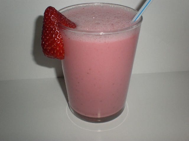 Batido de fresas