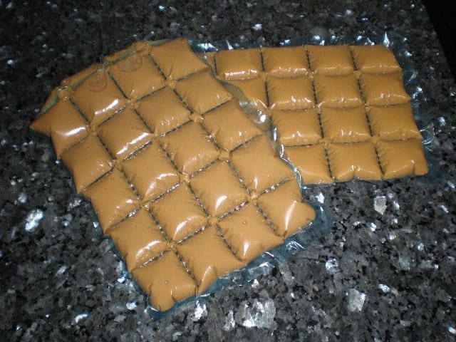 Cubitos de concentrado de pescado y marisco