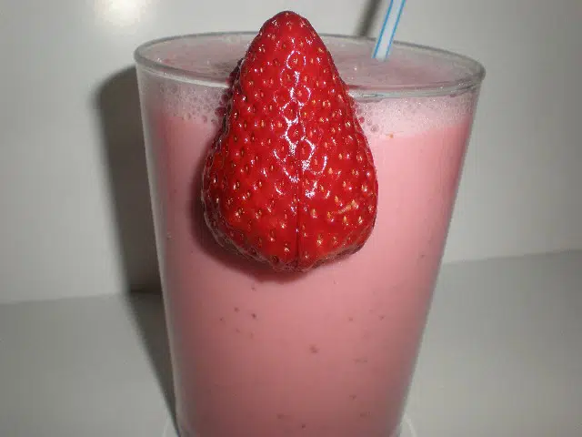 Batido de fresas