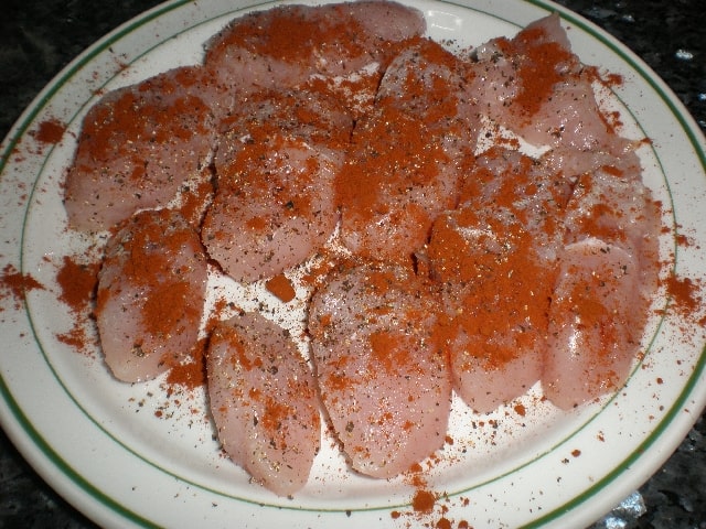 Lomos de pechuga de pavo con pimentón