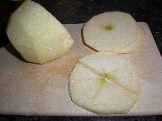 Partir manzana