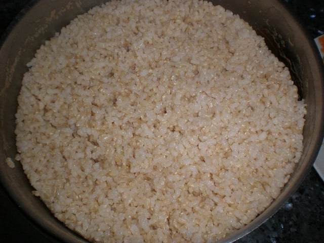 Arroz integral hervido