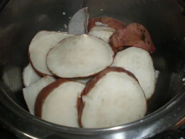 Batatas sancochadas Batatas sancochadas