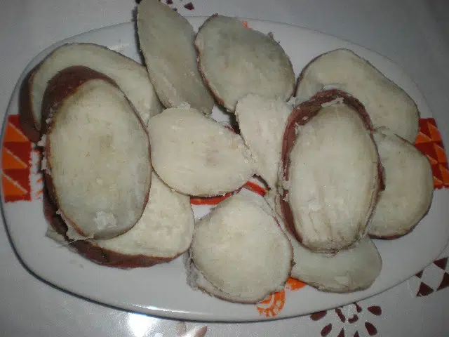 Batatas sancochadas Batatas sancochadas