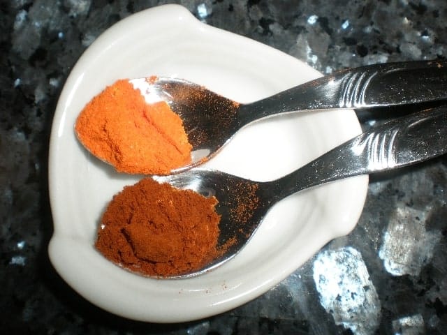 Pimentón y colorante