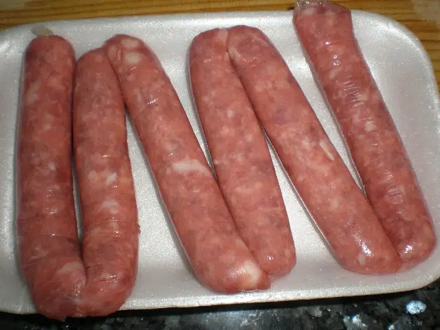 Salchicas frescas de pollo