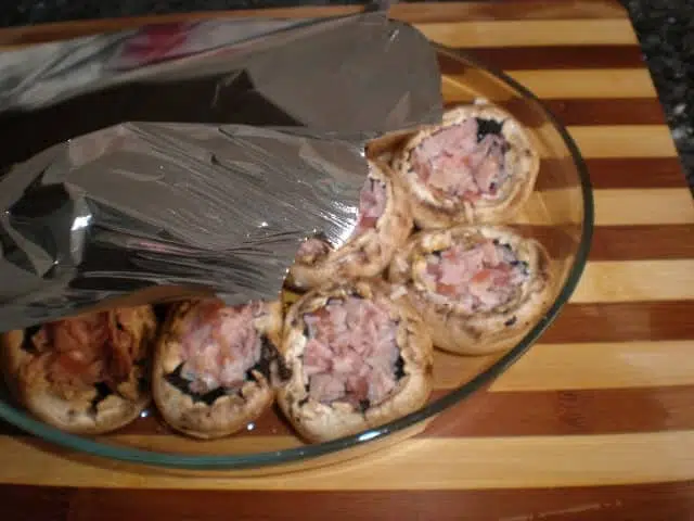 Tapar champiñones Tapar champiñones