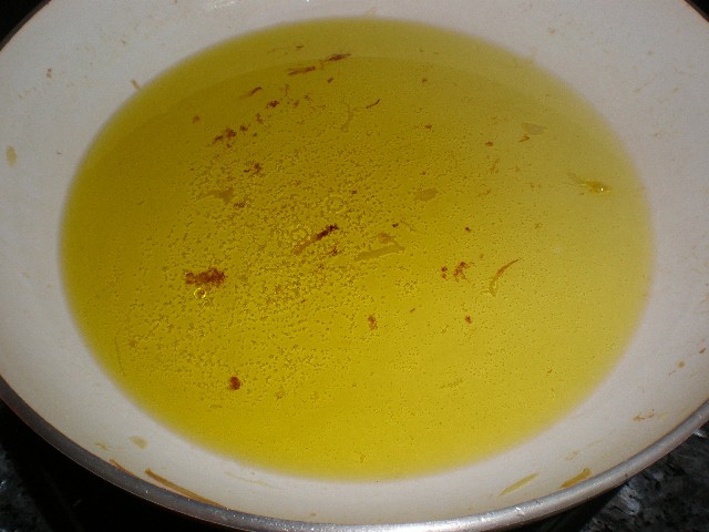 Aceite de freír cebollas