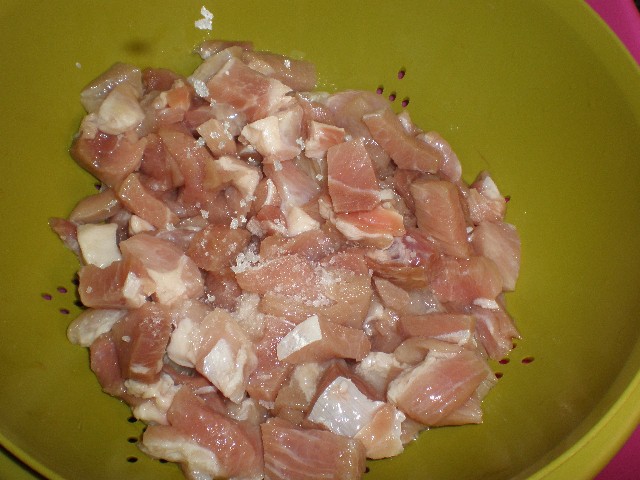 Bondiola de cerdo con sal