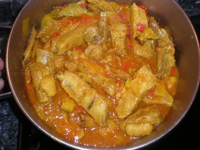 Costillas de cerdo en salsa Costillas de cerdo en salsa