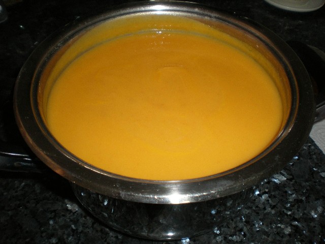 Crema de zanahorias con nata 