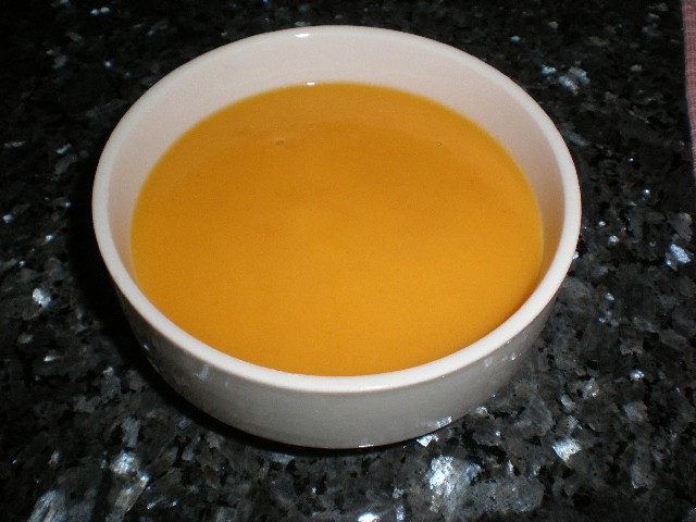 Crema de zanahorias con nata 