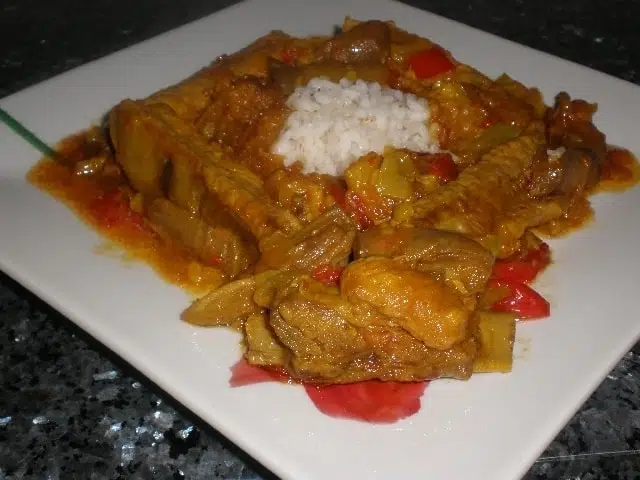 Costillas de cerdo en salsa Costillas de cerdo en salsa